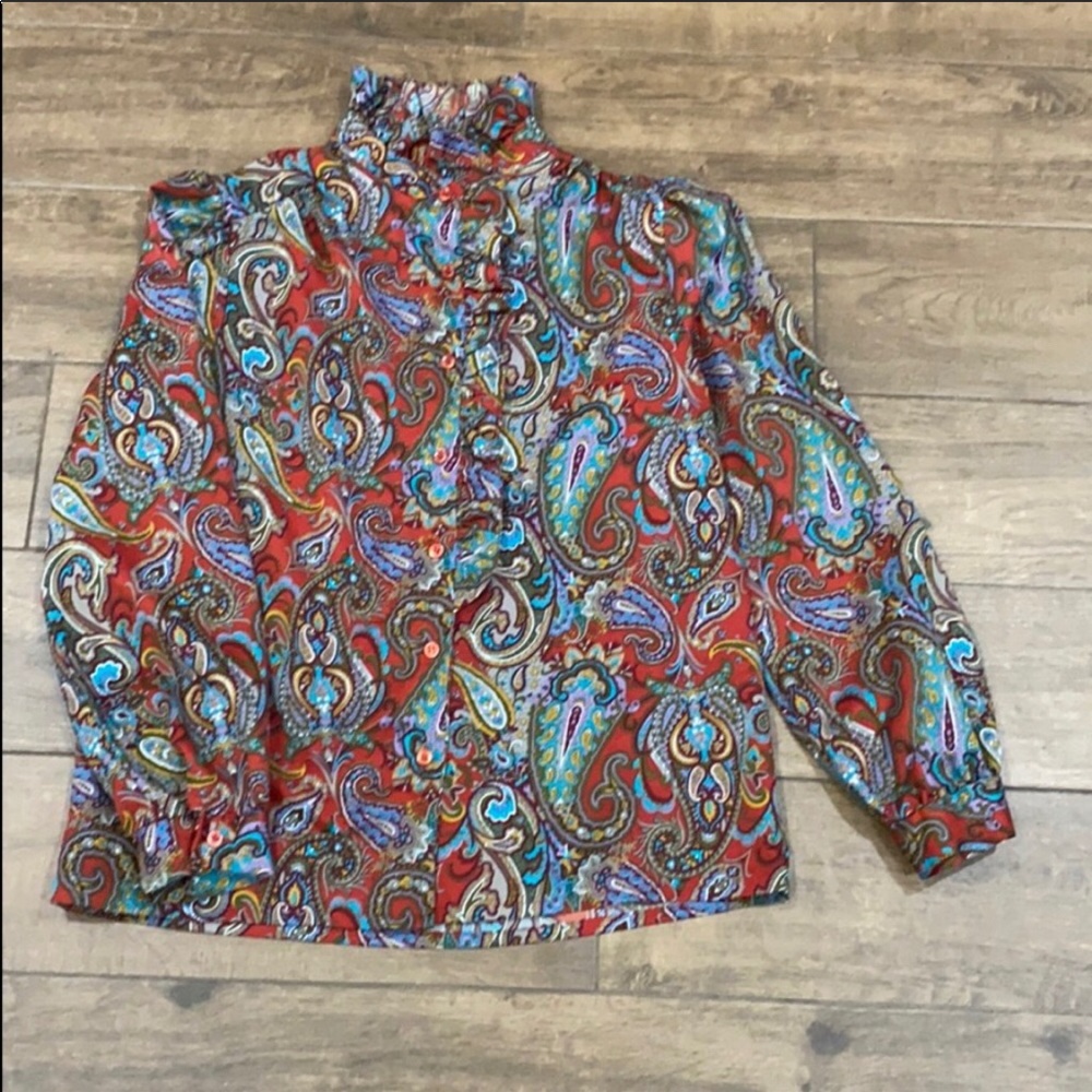 70’s paisley blouse